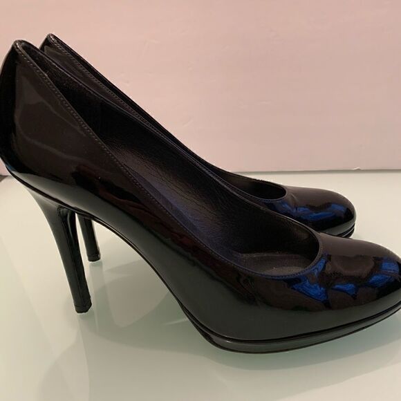 Steuart Weitzman black shoes 9AA vintage - Picture 6 of 7